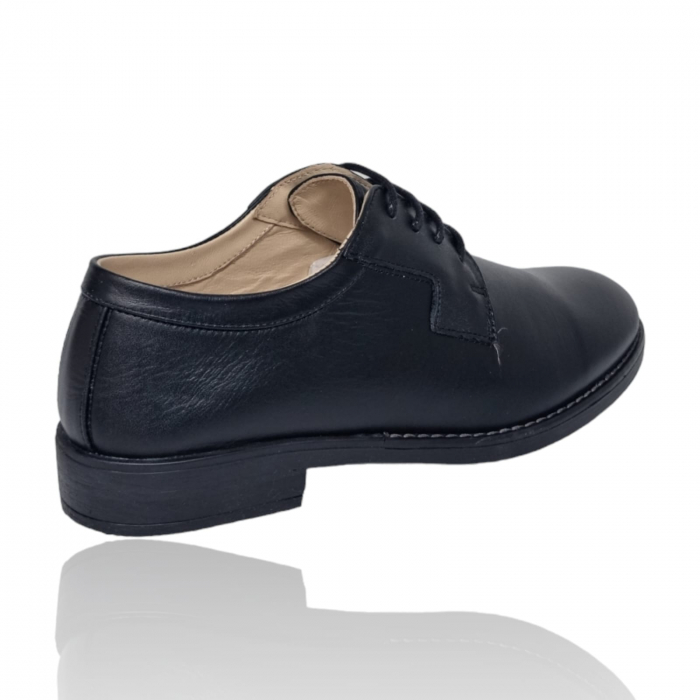 Pantofi Damă Casual Confort Din Piele Naturală Neagră 5072 [6]