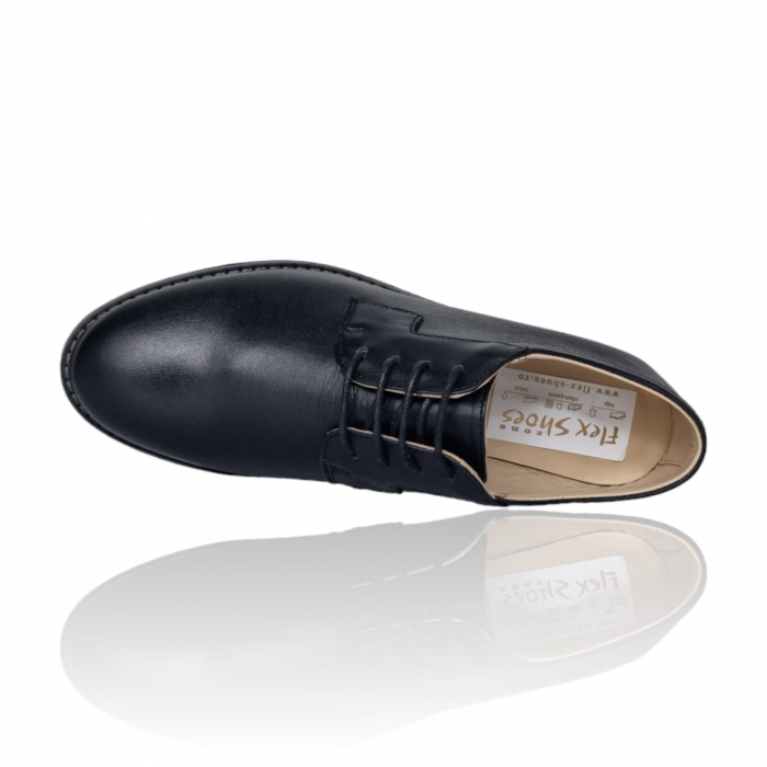 Pantofi Damă Casual Confort Din Piele Naturală Neagră 5072 [7]