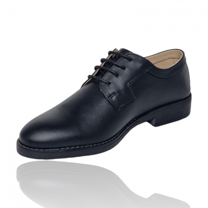 Pantofi Damă Casual Confort Din Piele Naturală Neagră 5072 [5]