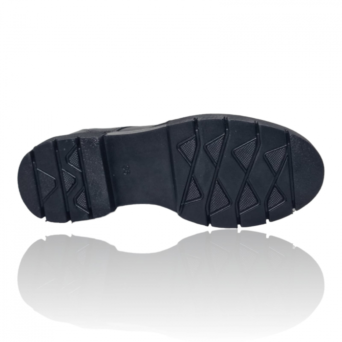 Pantofi Damă Casual Confort Din Piele Naturală Neagră 5071 [8]
