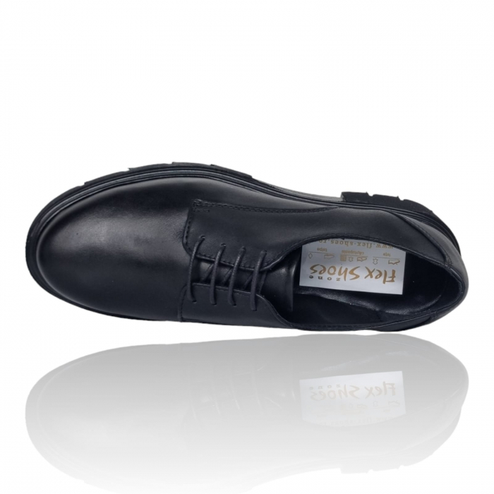 Pantofi Damă Casual Confort Din Piele Naturală Neagră 5071 [7]