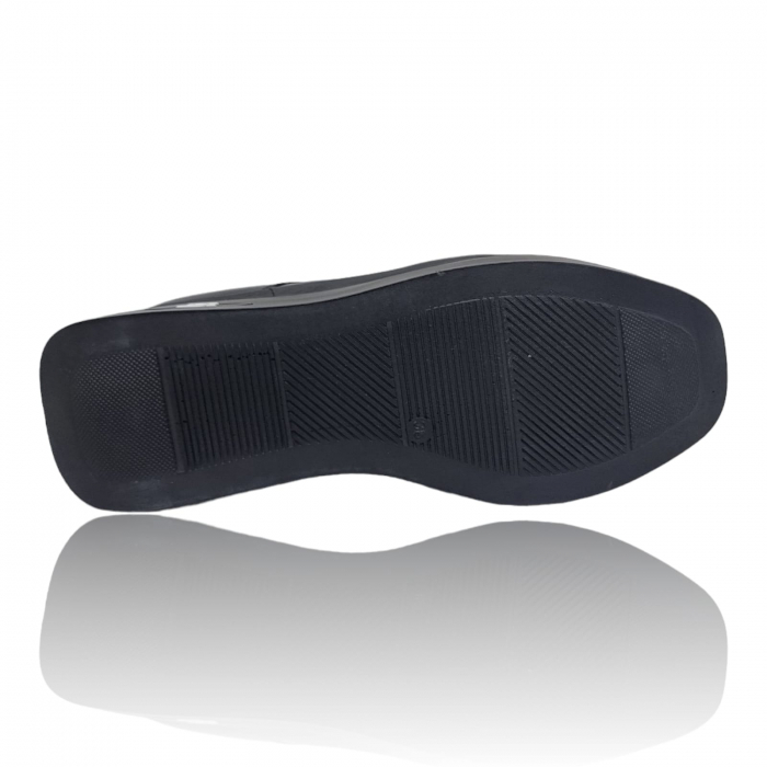Pantofi Damă Casual Confort Din Piele Naturală Perforată Neagră 5109 [6]