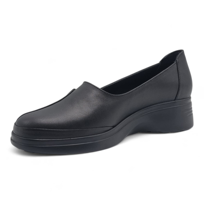 Pantofi Damă Casual Confort Din Piele Naturală Neagră 25439 [6]