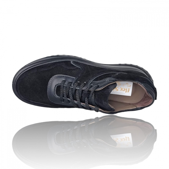 Pantofi Damă Casual Confort Din Piele Neagră 5133 [7]