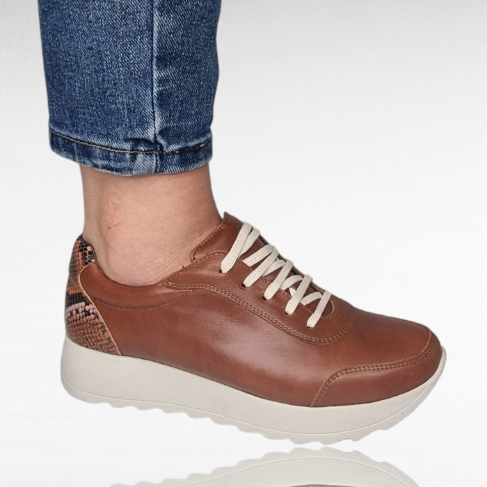 Pantofi Damă Casual Confort Din Piele Neagră 5143 [2]