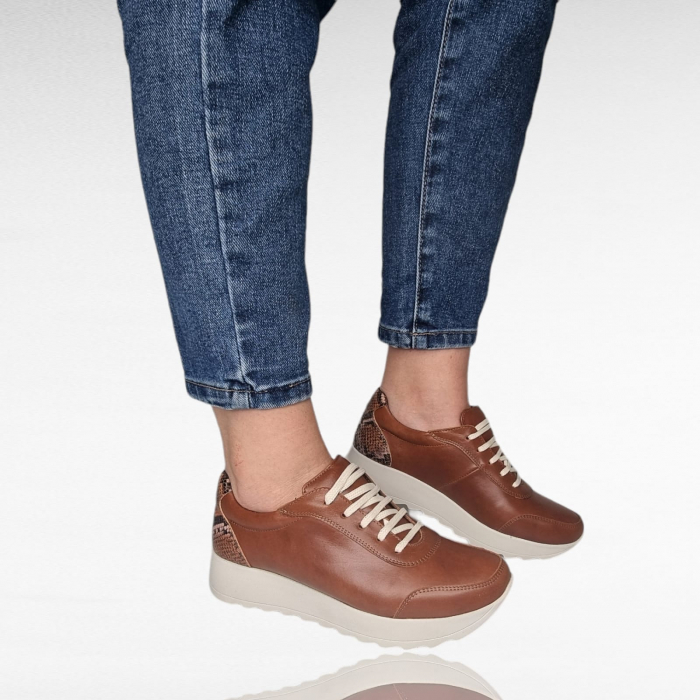 Pantofi Damă Casual Confort Din Piele Neagră 5143 [3]