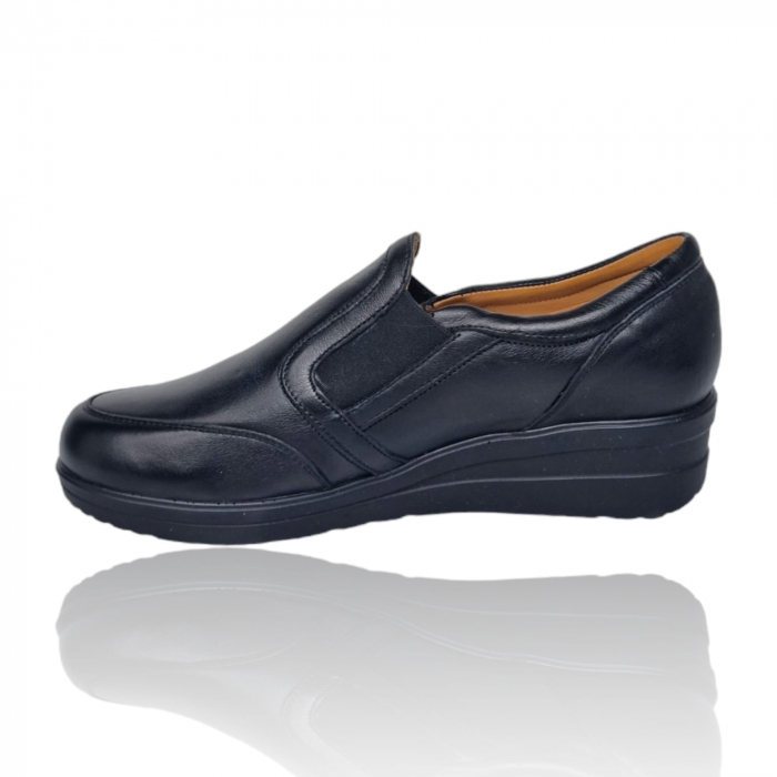 Pantofi Damă Casual Confort Din Piele Neagră 5147 [2]