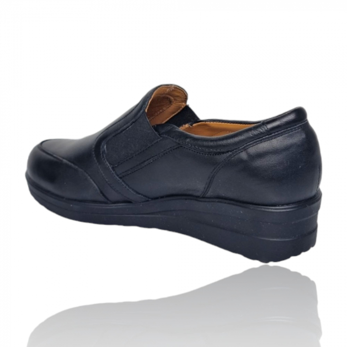 Pantofi Damă Casual Confort Din Piele Neagră 5147 [7]