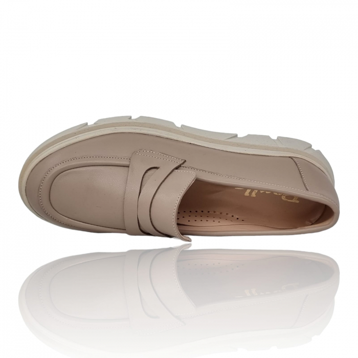 Pantofi Damă Casual Confort Din Piele Naturală Nude  5149 [4]