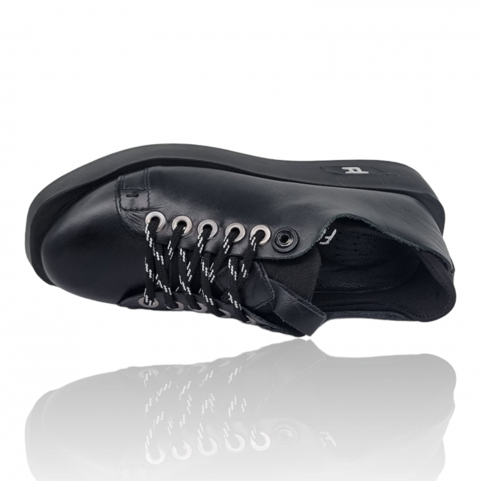 Pantofi Damă Casual Confort Din Piele Negru 5108 [5]