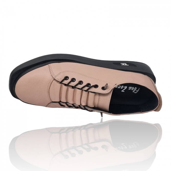 Pantofi Damă Casual Confort Din Piele Naturala Pudra 5109 [5]