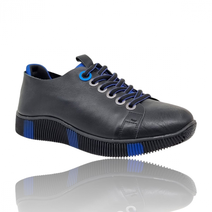 Pantofi Damă Casual Confort Din Piele Negru 5120 [3]