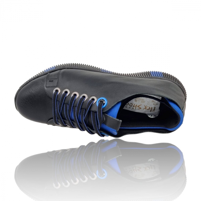 Pantofi Damă Casual Confort Din Piele Negru 5120 [5]