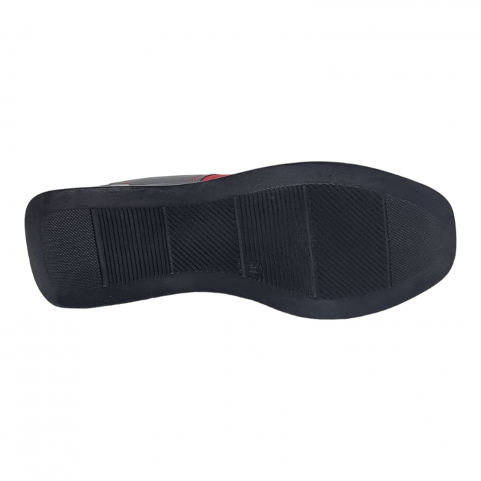 Pantofi Damă Casual Confort Din Piele Naturala Rosie 5115 [5]