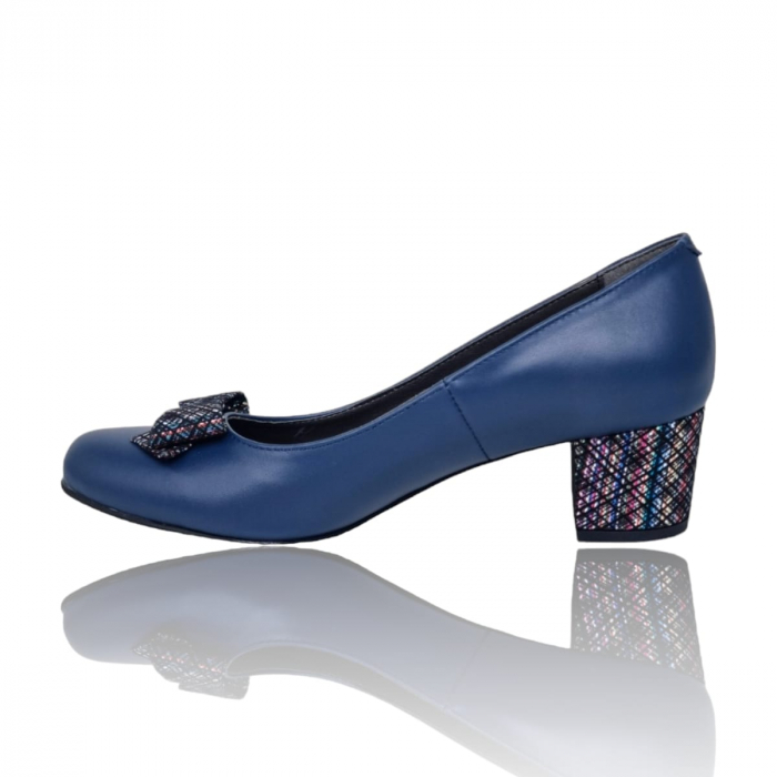 Pantofi Damă Eleganți Din Piele Naturală Blue 5068 [3]