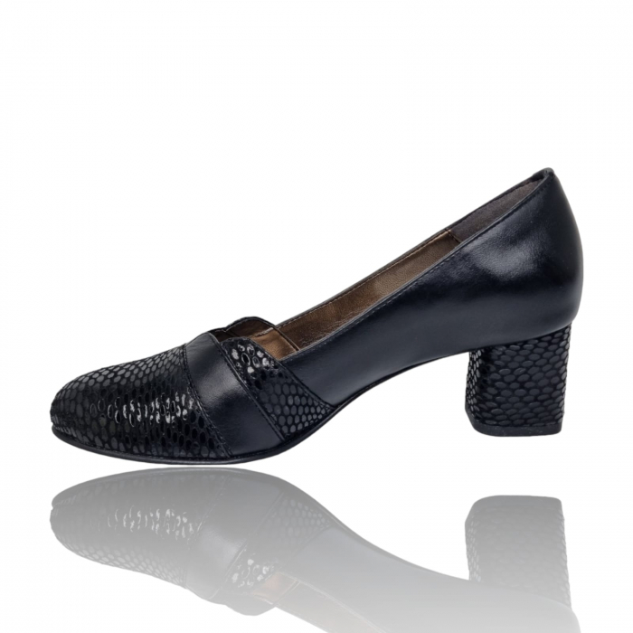 Pantofi Damă Eleganți Din Piele Naturală Neagră 16029 [5]
