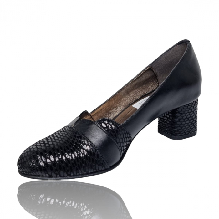 Pantofi Damă Eleganți Din Piele Naturală Neagră 16029 [6]