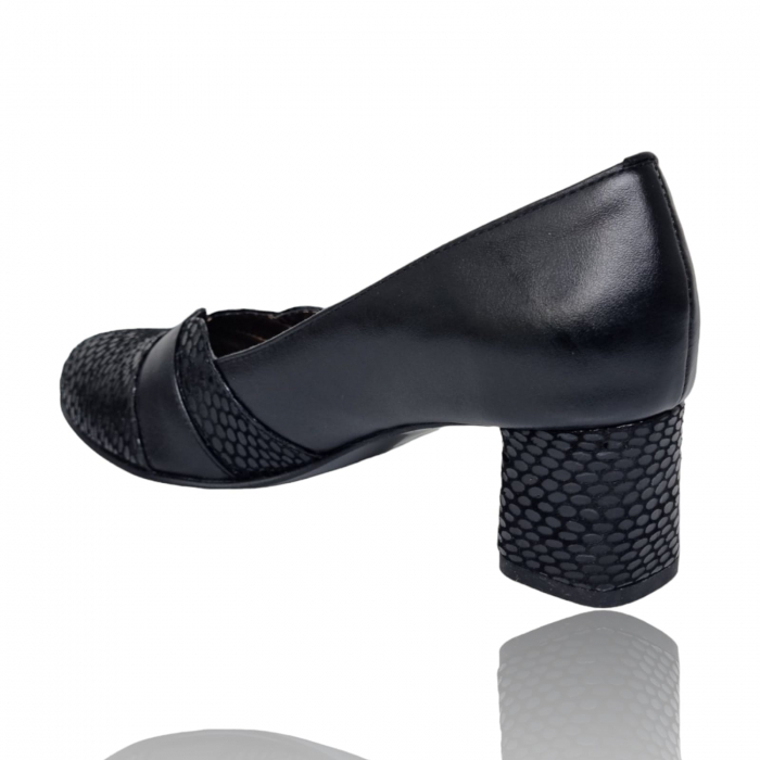 Pantofi Damă Eleganți Din Piele Naturală Neagră 16029 [3]