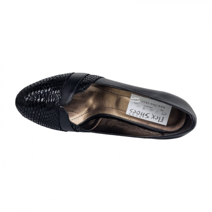 Pantofi Damă Eleganți Din Piele Naturală Neagră 16029 [10]