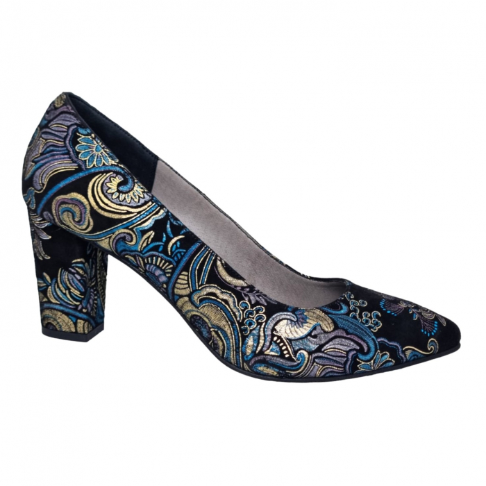 Pantofi Damă Eleganți Din Piele Naturală Neagră Regală 16037 [2]