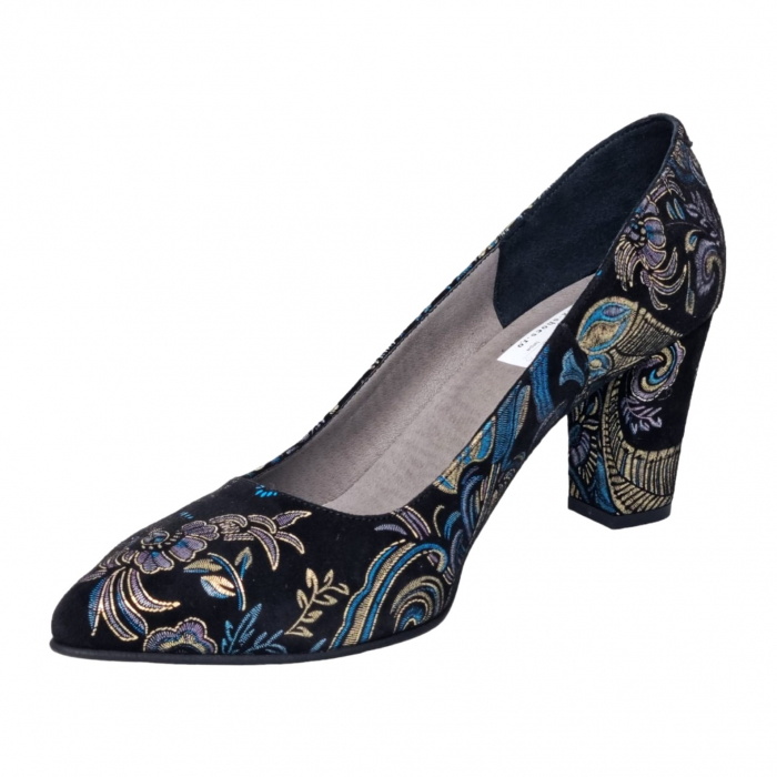 Pantofi Damă Eleganți Din Piele Naturală Neagră Regală 16037 [3]