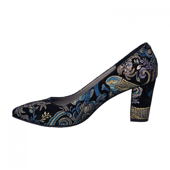 Pantofi Damă Eleganți Din Piele Naturală Neagră Regală 16037 [5]