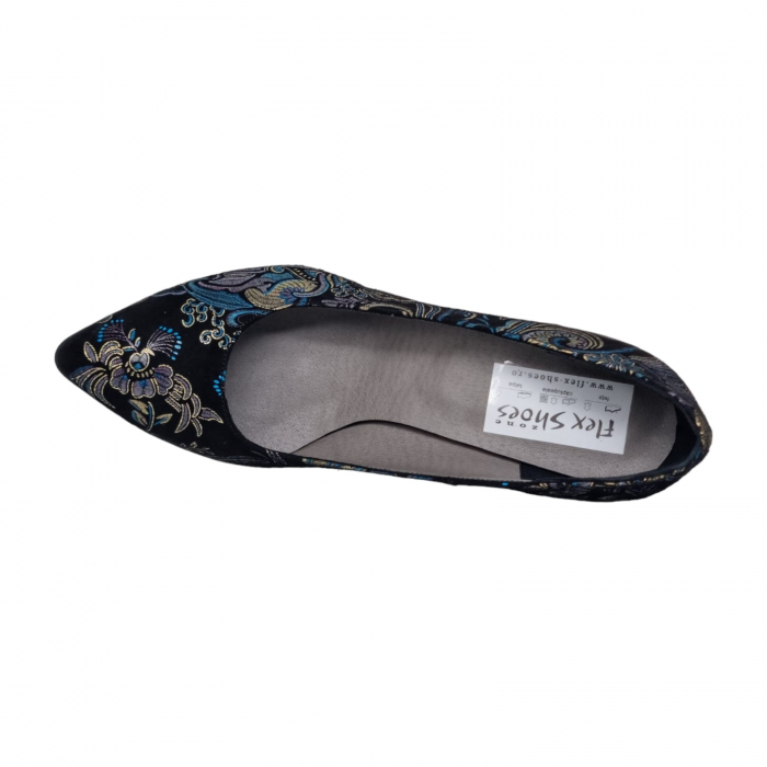 Pantofi Damă Eleganți Din Piele Naturală Neagră Regală 16037 [7]