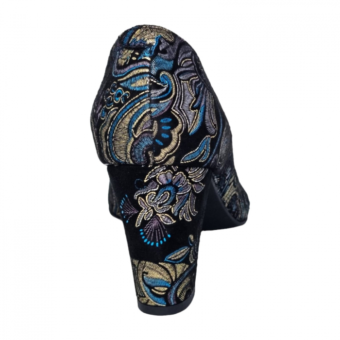 Pantofi Damă Eleganți Din Piele Naturală Neagră Regală 16037 [8]