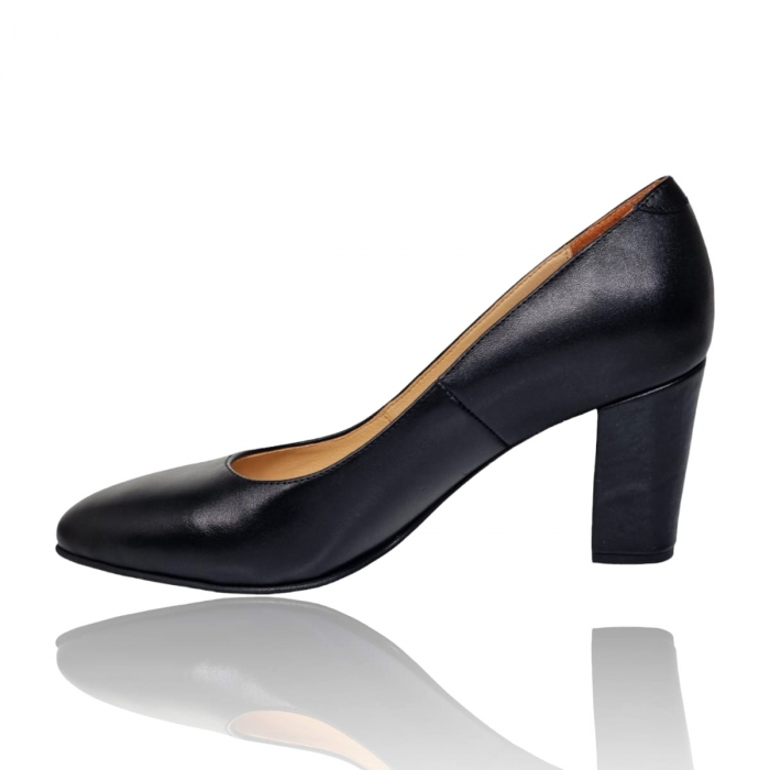 Pantofi Damă Eleganți Din Piele Naturală Neagră 16186 [3]