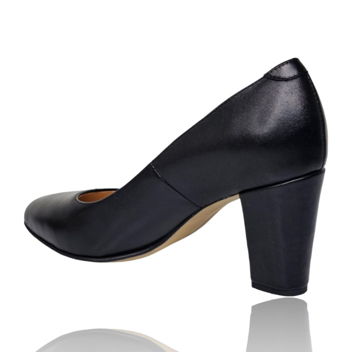 Pantofi Damă Eleganți Din Piele Naturală Neagră 16186 [4]