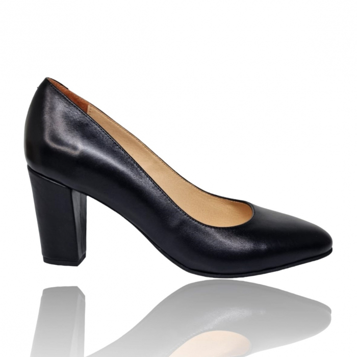 Pantofi Damă Eleganți Din Piele Naturală Neagră 16186 [5]