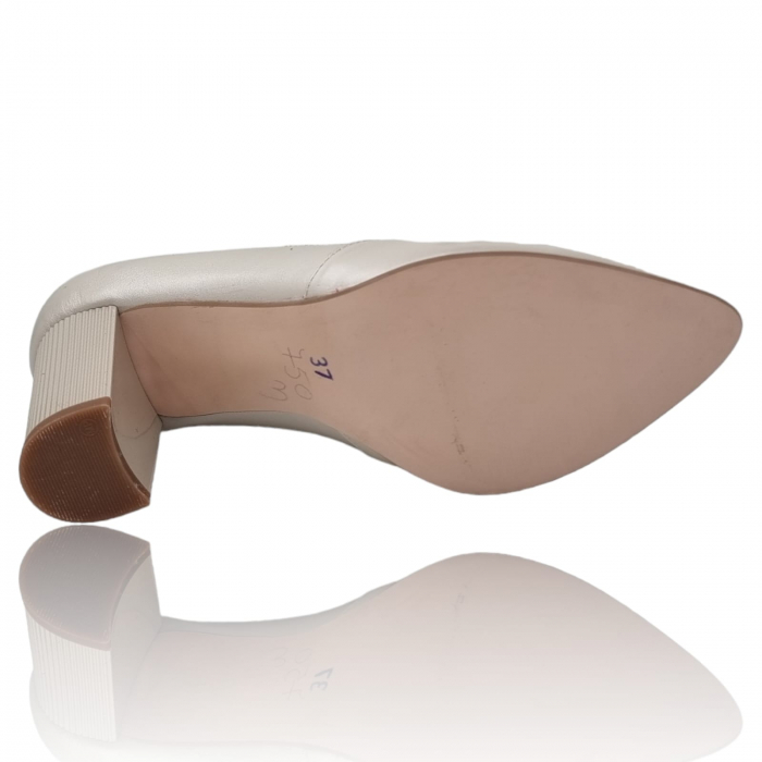 Pantofi Damă Eleganți Din Piele Naturală Crem 3190 [7]