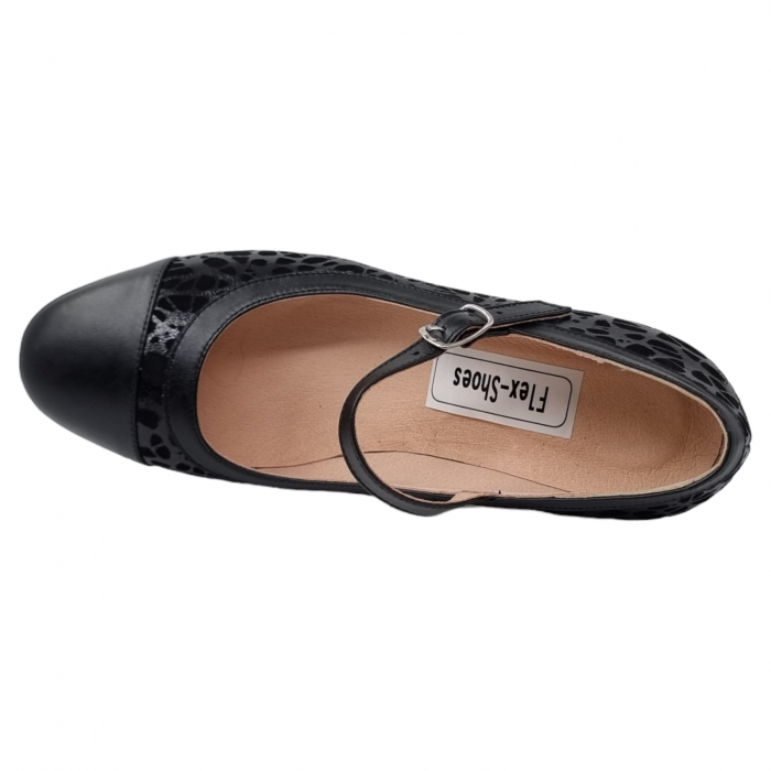 Pantofi Damă Eleganți Din Piele Naturală Neagră 3196 [13]