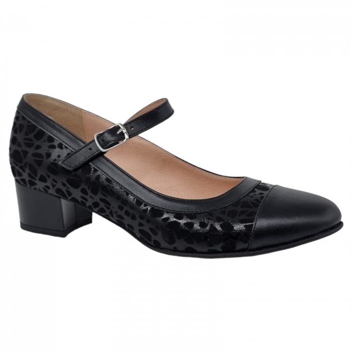 Pantofi Damă Eleganți Din Piele Naturală Neagră 3196 [10]