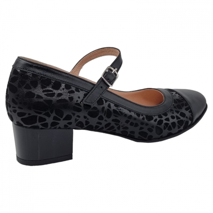 Pantofi Damă Eleganți Din Piele Naturală Neagră 3196 [12]