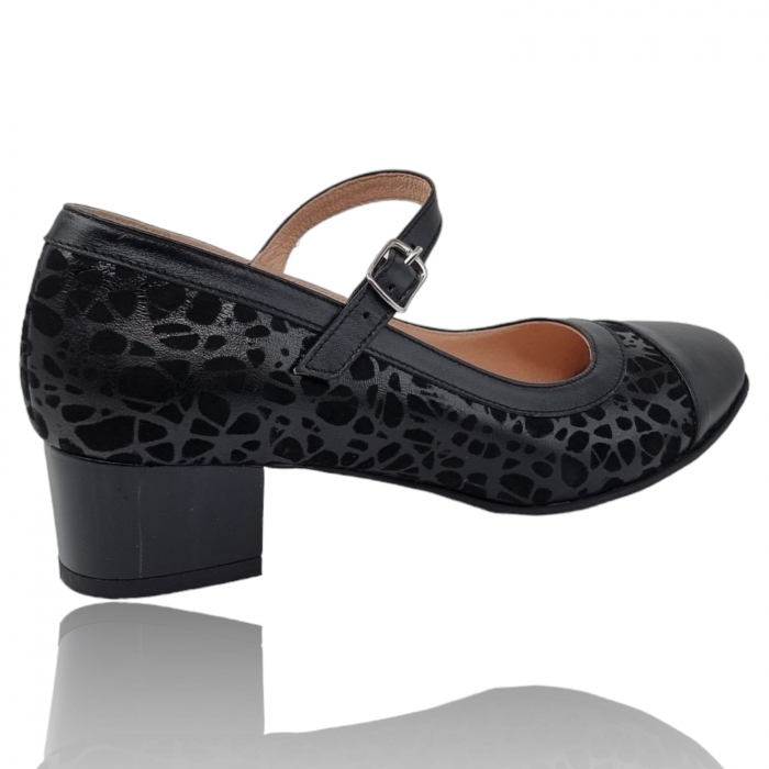 Pantofi Damă Eleganți Din Piele Naturală Neagră 3196 [5]