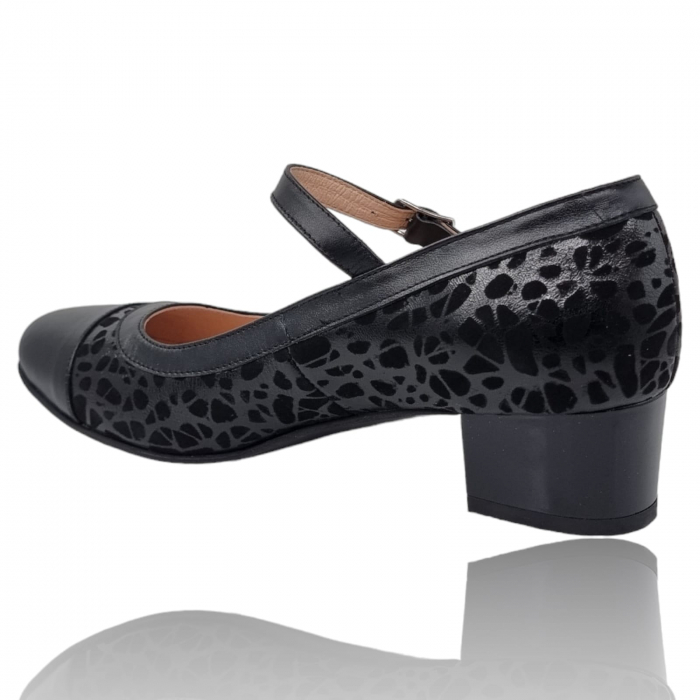 Pantofi Damă Eleganți Din Piele Naturală Neagră 3196 [4]