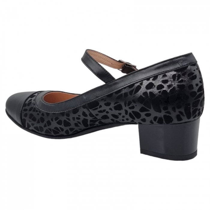 Pantofi Damă Eleganți Din Piele Naturală Neagră 3196 [11]