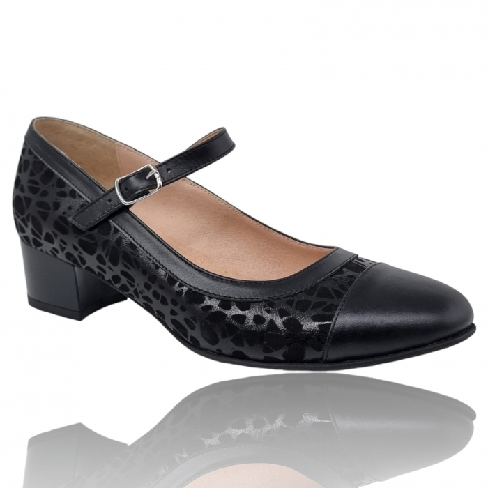Pantofi Damă Eleganți Din Piele Naturală Neagră 3196 [3]