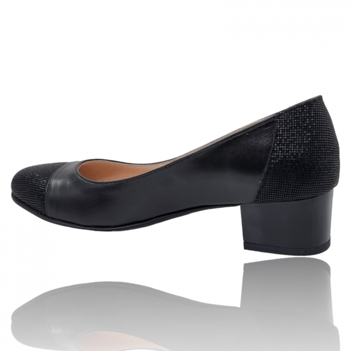 Pantofi Damă Eleganți Din Piele Naturală Neagră 3208 [2]