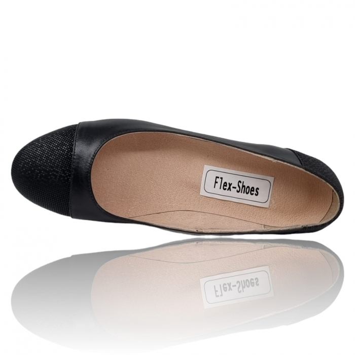 Pantofi Damă Eleganți Din Piele Naturală Neagră 3208 [5]