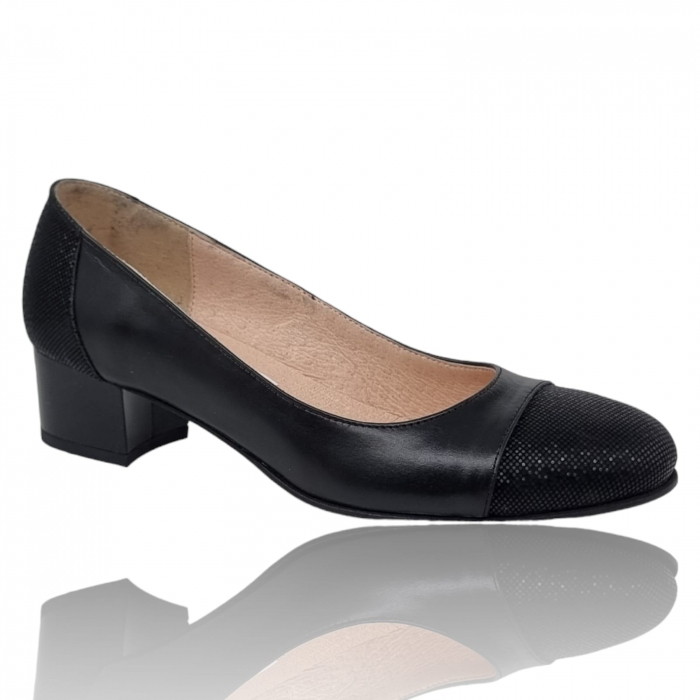 Pantofi Damă Eleganți Din Piele Naturală Neagră 3208 [3]