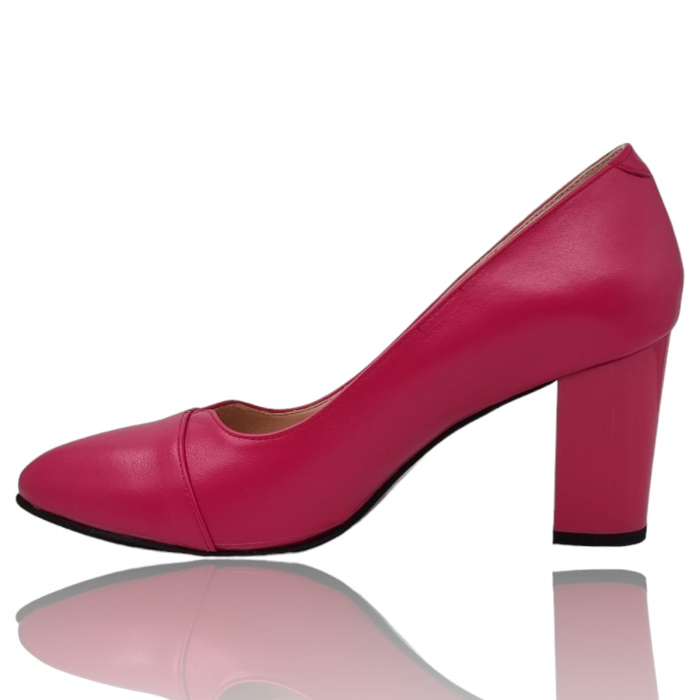 Pantofi Damă Eleganți Din Piele Naturală Fucsia 3210 [2]
