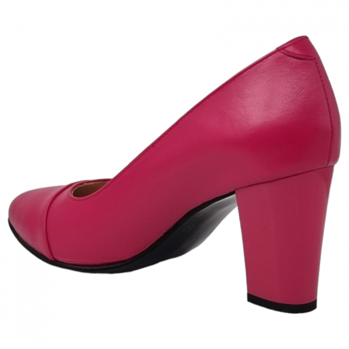 Pantofi Damă Eleganți Din Piele Naturală Fucsia 3210 [10]