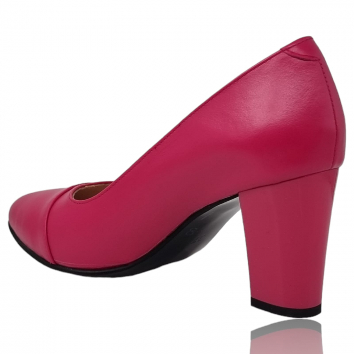 Pantofi Damă Eleganți Din Piele Naturală Fucsia 3210 [5]