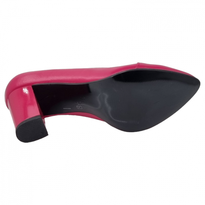 Pantofi Damă Eleganți Din Piele Naturală Fucsia 3210 [11]