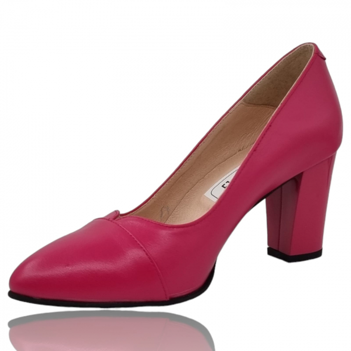 Pantofi Damă Eleganți Din Piele Naturală Fucsia 3210 [4]