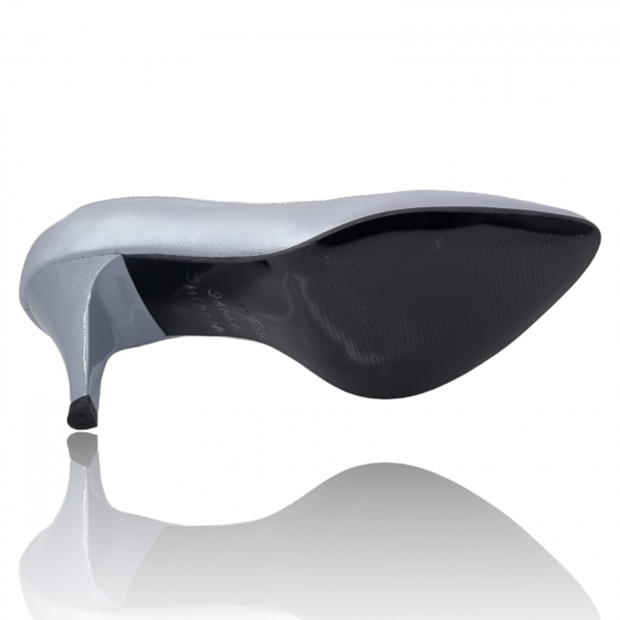 Pantofi Damă Eleganți Din Piele Naturală Gri Sidef 3215 [7]