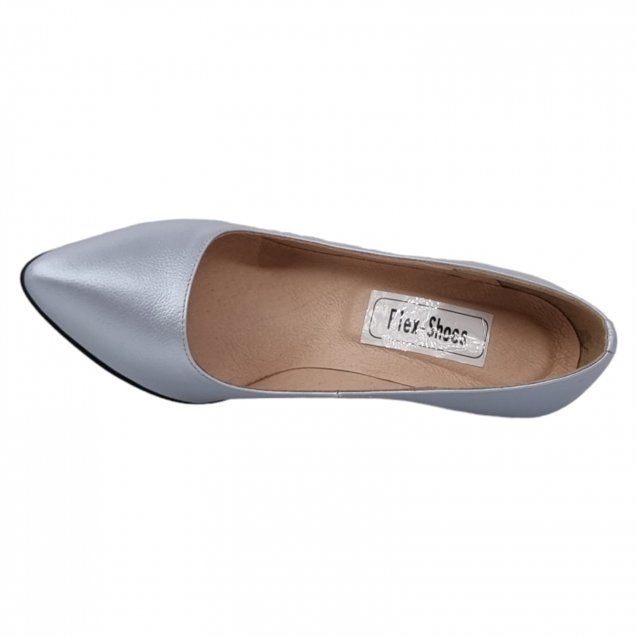 Pantofi Damă Eleganți Din Piele Naturală Gri Sidef 3215 [13]