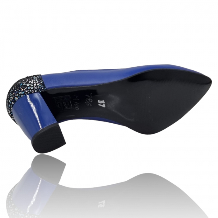 Pantofi Damă Eleganți Din Piele Naturală Albastru 3234 [6]